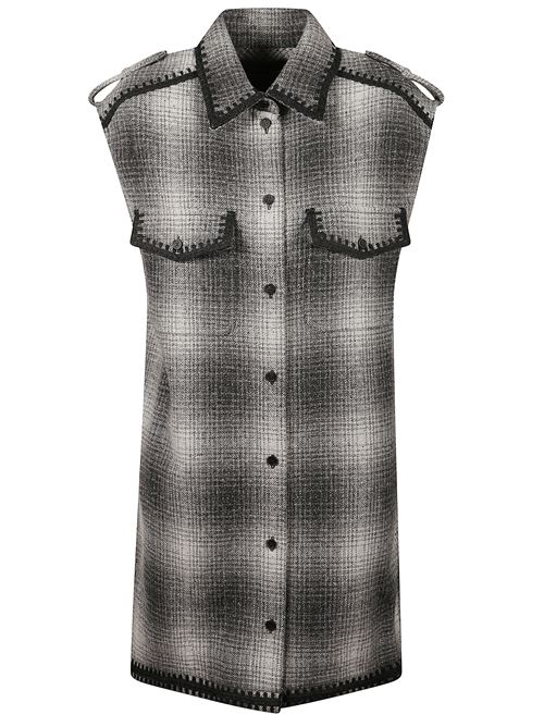 Sleeveless checked shirt dress GOLDEN GOOSE | GWP02356P00215760618